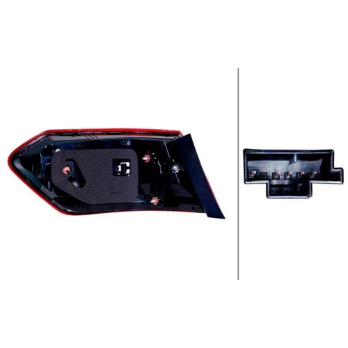 HELLA 2SD 354 891-021 Heckleuchte f&uuml;r MERCEDES-BENZ, rechts