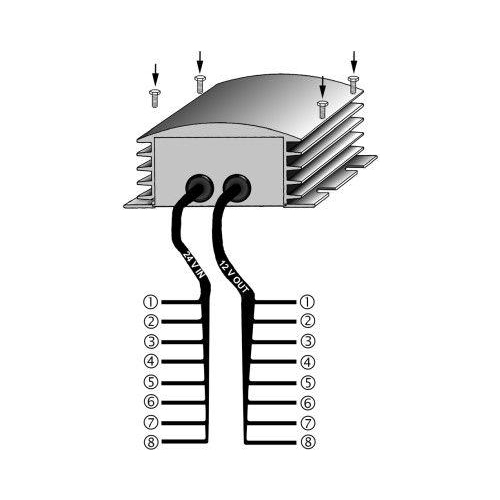 HELLA Spannungswandler 5DS 008 125-011 für DAF SCANIA VAN HOOL LEYLAND DAF VDL