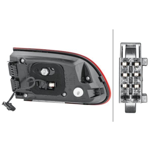 HELLA Heckleuchte 2SD 011 500-181 für PORSCHE, rechts