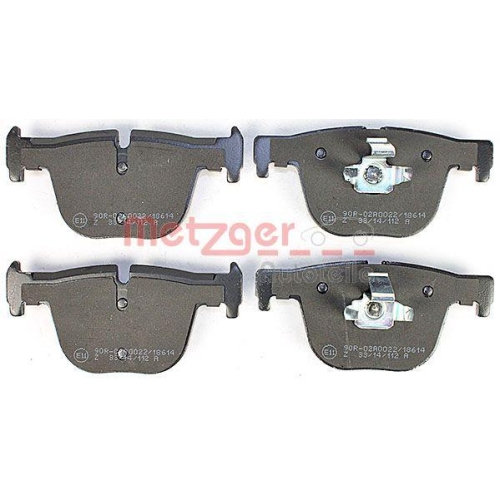 Bremsbelagsatz, Scheibenbremse METZGER 1170816 GREENPARTS f&uuml;r BMW, Hinterachse