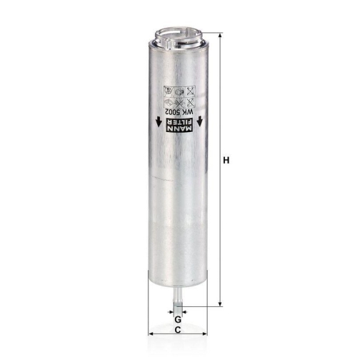 Kraftstofffilter MANN-FILTER WK 5002 x f&uuml;r BMW