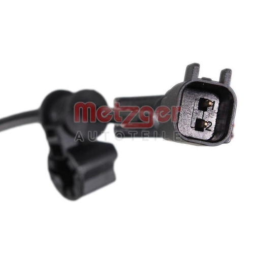Sensor, Raddrehzahl METZGER 09001557 GREENPARTS f&uuml;r TESLA, Vorderachse links