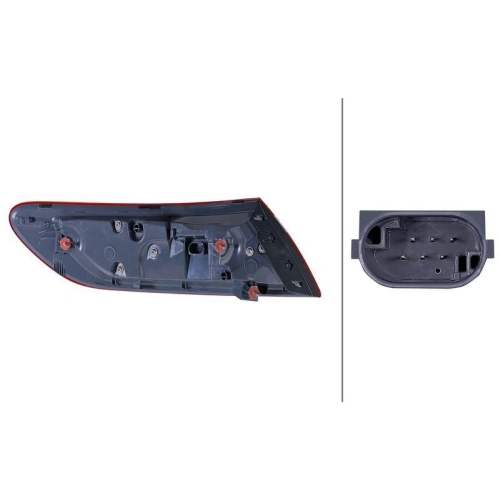 HELLA 2SD 354 892-021 Heckleuchte f&uuml;r MERCEDES-BENZ, rechts