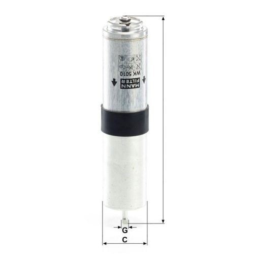 Kraftstofffilter MANN-FILTER WK 5010 z f&uuml;r BMW