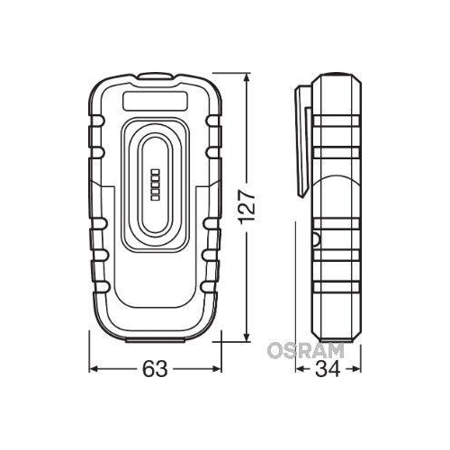Handleuchte ams-OSRAM LEDIL204 LEDinspect POCKET 160 für