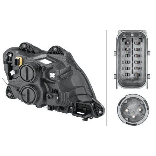 HELLA Hauptscheinwerfer 1ED 010 116-531 für DAF, links