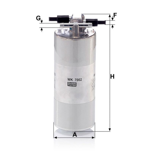 Kraftstofffilter MANN-FILTER WK 7002 f&uuml;r VAG