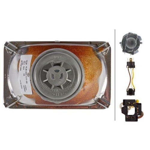 HELLA Scheinwerfereinsatz, Hauptscheinwerfer 1LB 003 177-301 f&uuml;r TEREX, vorne