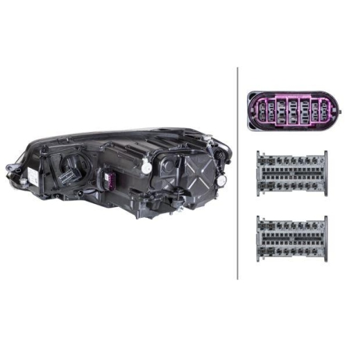 HELLA Hauptscheinwerfer 1ZX 013 924-241 für VW, rechts