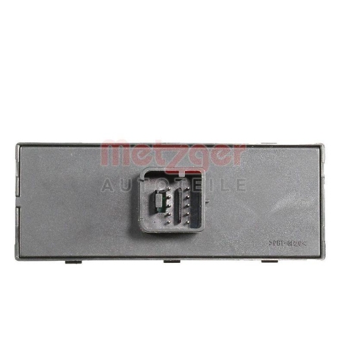 Schalter, Fensterheber METZGER 09161010 GREENPARTS für SEAT VW, fahrerseitig