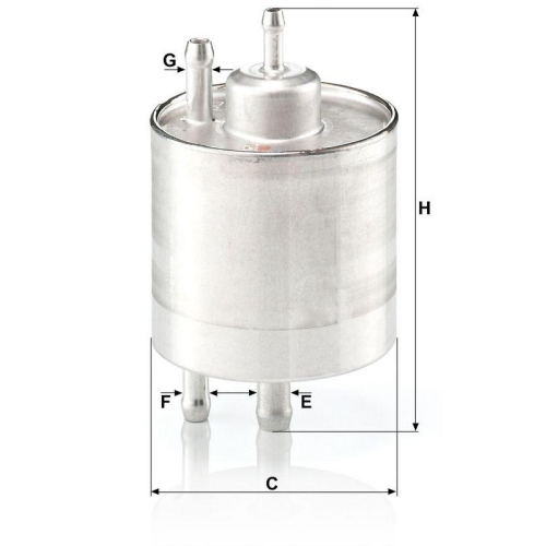 Kraftstofffilter MANN-FILTER WK 711/1 f&uuml;r MERCEDES-BENZ