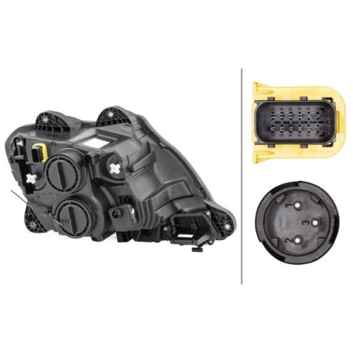 HELLA Hauptscheinwerfer 1LD 010 116-611 f&uuml;r DAF, links