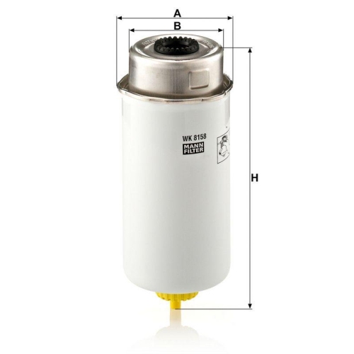 Kraftstofffilter MANN-FILTER WK 8158 f&uuml;r FORD