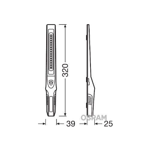 Handleuchte ams-OSRAM LEDIL206 LEDinspect SLIMLINE 250 für