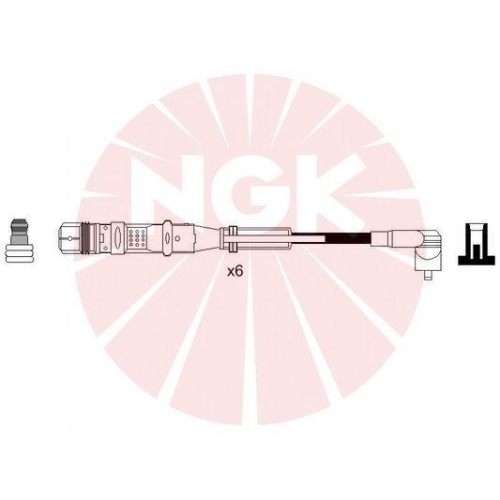 Z&uuml;ndleitungssatz NGK 7358 f&uuml;r AUDI SEAT SKODA VW LAMBORGHINI BENTLEY