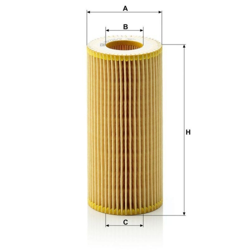 &Ouml;lfilter MANN-FILTER HU 721/2 x f&uuml;r MERCEDES-BENZ