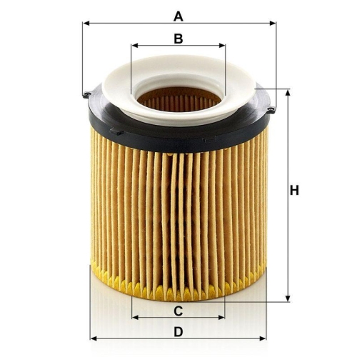&Ouml;lfilter MANN-FILTER HU 8002 x KIT f&uuml;r BMW
