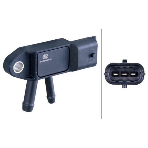 HELLA Sensor, Abgasdruck 6PP 009 409-091 f&uuml;r ALFA ROMEO CHRYSLER FIAT FORD IVECO