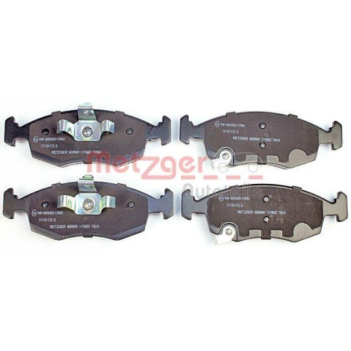 Bremsbelagsatz, Scheibenbremse METZGER 1170822 GREENPARTS f&uuml;r CHRYSLER FIAT