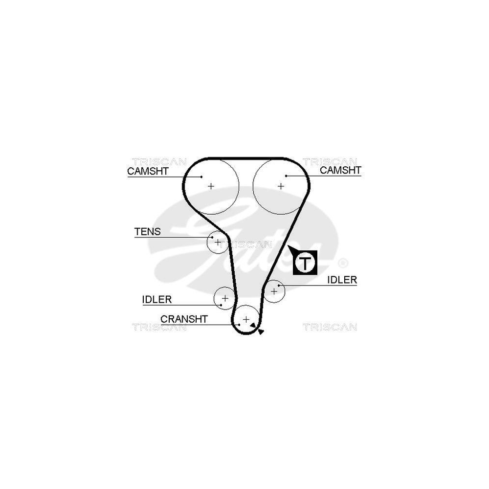 Zahnriemen TRISCAN 8645 5360xs f&uuml;r FORD DANA