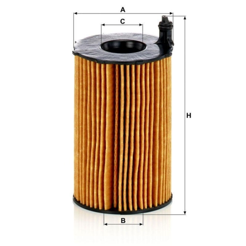 &Ouml;lfilter MANN-FILTER HU 8005 z f&uuml;r PORSCHE VAG