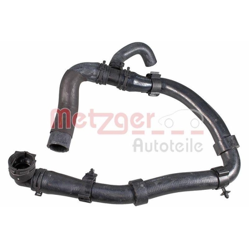 K&uuml;hlerschlauch METZGER 2421620 f&uuml;r AUDI SEAT, rechts unten