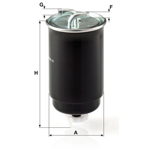 Kraftstofffilter MANN-FILTER WK 842/3 f&uuml;r FORD HONDA ROVER VAG BOMAG KUBOTA