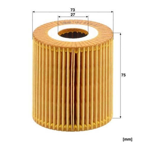 &Ouml;lfilter MANN-FILTER HU 819/1 x f&uuml;r NISSAN