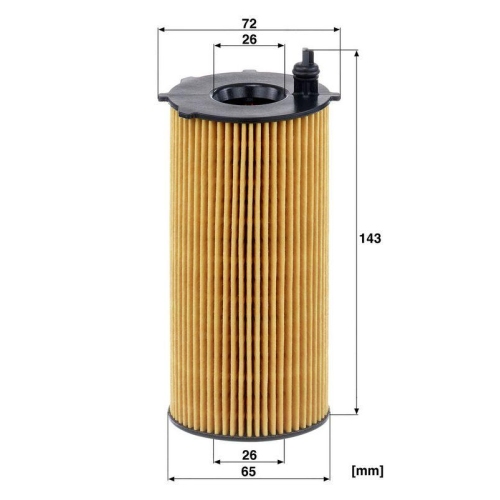 &Ouml;lfilter MANN-FILTER HU 820/2 x f&uuml;r CHRYSLER FIAT VM