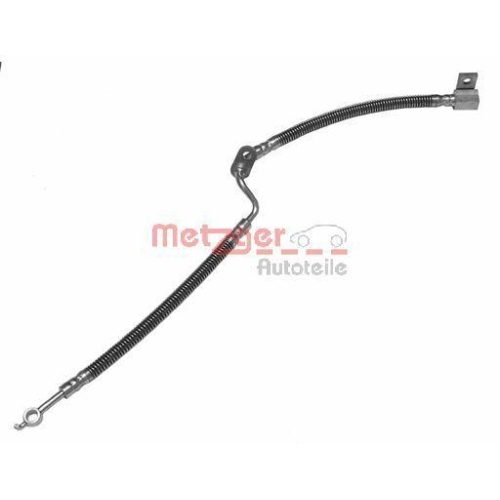 Bremsschlauch METZGER 4112227 f&uuml;r MAZDA, Vorderachse rechts