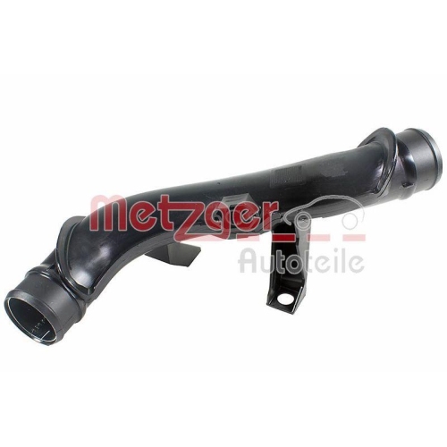 Ladeluftschlauch METZGER 2401199 f&uuml;r AUDI SEAT SKODA VW, Ladeluftk&uuml;hler, links