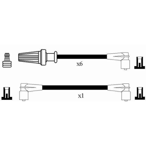 Z&uuml;ndleitungssatz NGK 2589 f&uuml;r ALFA ROMEO FIAT LANCIA FERRARI MASERATI ABARTH