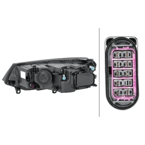 HELLA Hauptscheinwerfer 1EJ 010 328-221 für AUDI VW, rechts