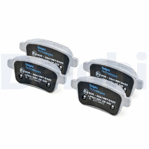 DELPHI LP5012EV Bremsbelagsatz, Scheibenbremse f&uuml;r RENAULT, Hinterachse