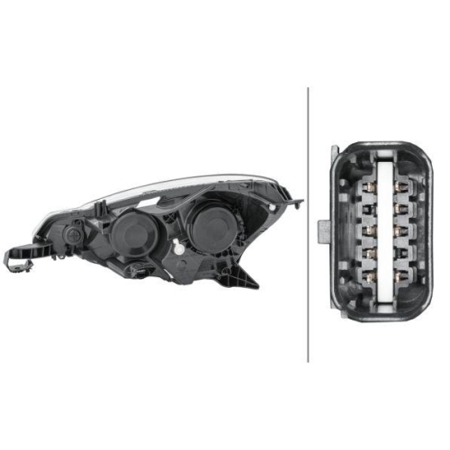 HELLA Hauptscheinwerfer 1EJ 354 674-021 für CITROËN, rechts