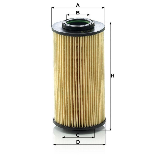 &Ouml;lfilter MANN-FILTER HU 712/10 x f&uuml;r HYUNDAI KIA