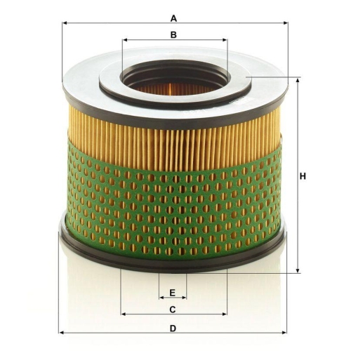 Luftfilter MANN-FILTER C 1233 f&uuml;r BOMAG DYNAPAC AMMANN