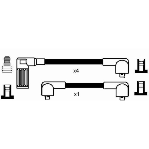 Z&uuml;ndleitungssatz NGK 8220 f&uuml;r, f&uuml;r Fahrzeuge mit Z&uuml;ndverteiler