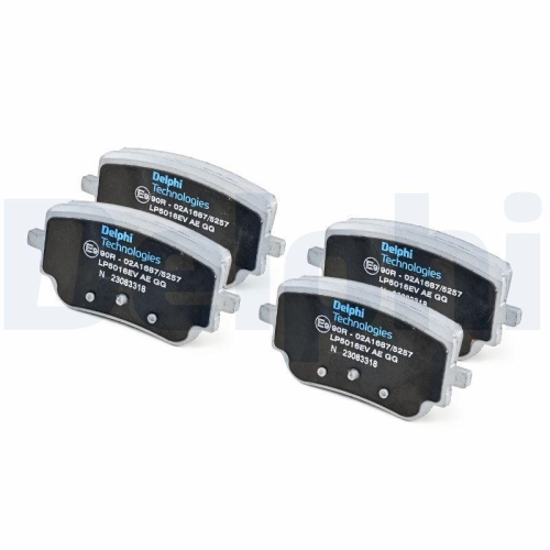 DELPHI LP5016EV Bremsbelagsatz, Scheibenbremse f&uuml;r MERCEDES-BENZ, Hinterachse