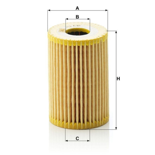 &Ouml;lfilter MANN-FILTER HU 610 x f&uuml;r MERCEDES-BENZ