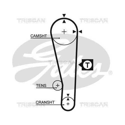 Zahnriemensatz TRISCAN 8647 50013 f&uuml;r