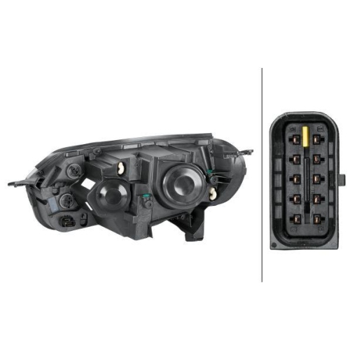 HELLA Hauptscheinwerfer 1EL 354 851-021 für TOYOTA DS, rechts