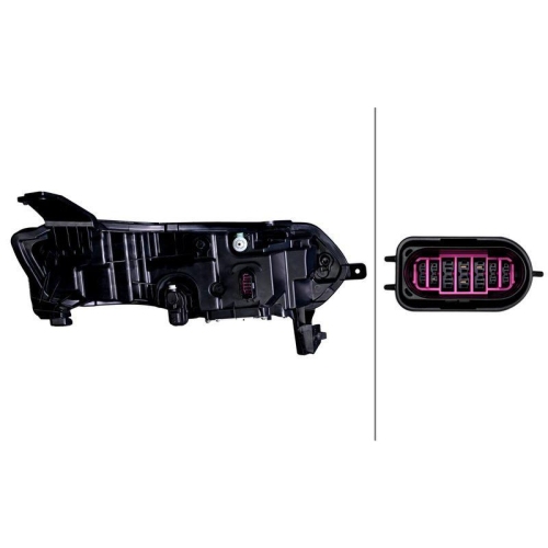 HELLA 1EX 015 142-911 Hauptscheinwerfer f&uuml;r RENAULT, links