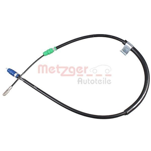 Seilzug, Feststellbremse METZGER 1.FD021 f&uuml;r FORD, hinten rechts