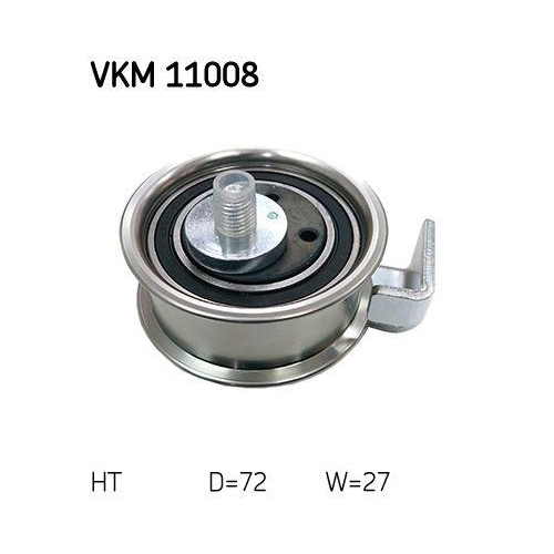 Spannrolle, Zahnriemen SKF VKM 11008 f&uuml;r AUDI VW AUDI (FAW), links oben
