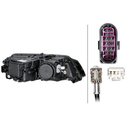 HELLA Hauptscheinwerfer 1EX 010 192-771 f&uuml;r AUDI, links