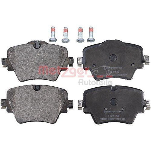 Bremsbelagsatz, Scheibenbremse METZGER 1170845 GREENPARTS f&uuml;r BMW, Vorderachse