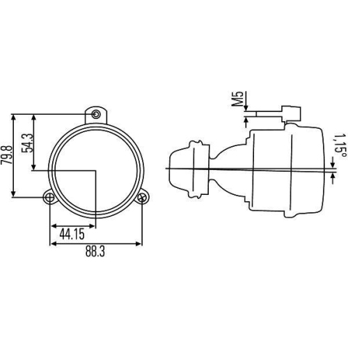 HELLA Nebelscheinwerfer 1NL 007 186-047 für AUWÄRTER IKARUS IVECO MAN SCANIA VDL