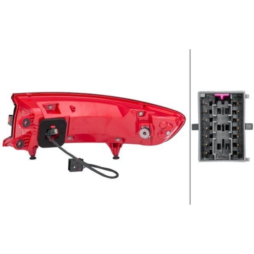 HELLA Heckleuchte 2SD 011 499-111 für PORSCHE, links