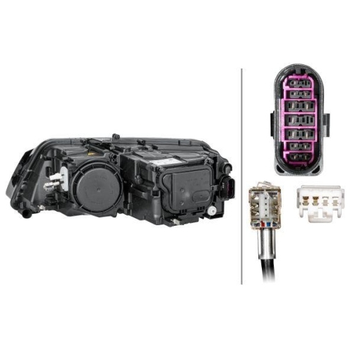 HELLA Hauptscheinwerfer 1EX 010 192-781 für AUDI, rechts